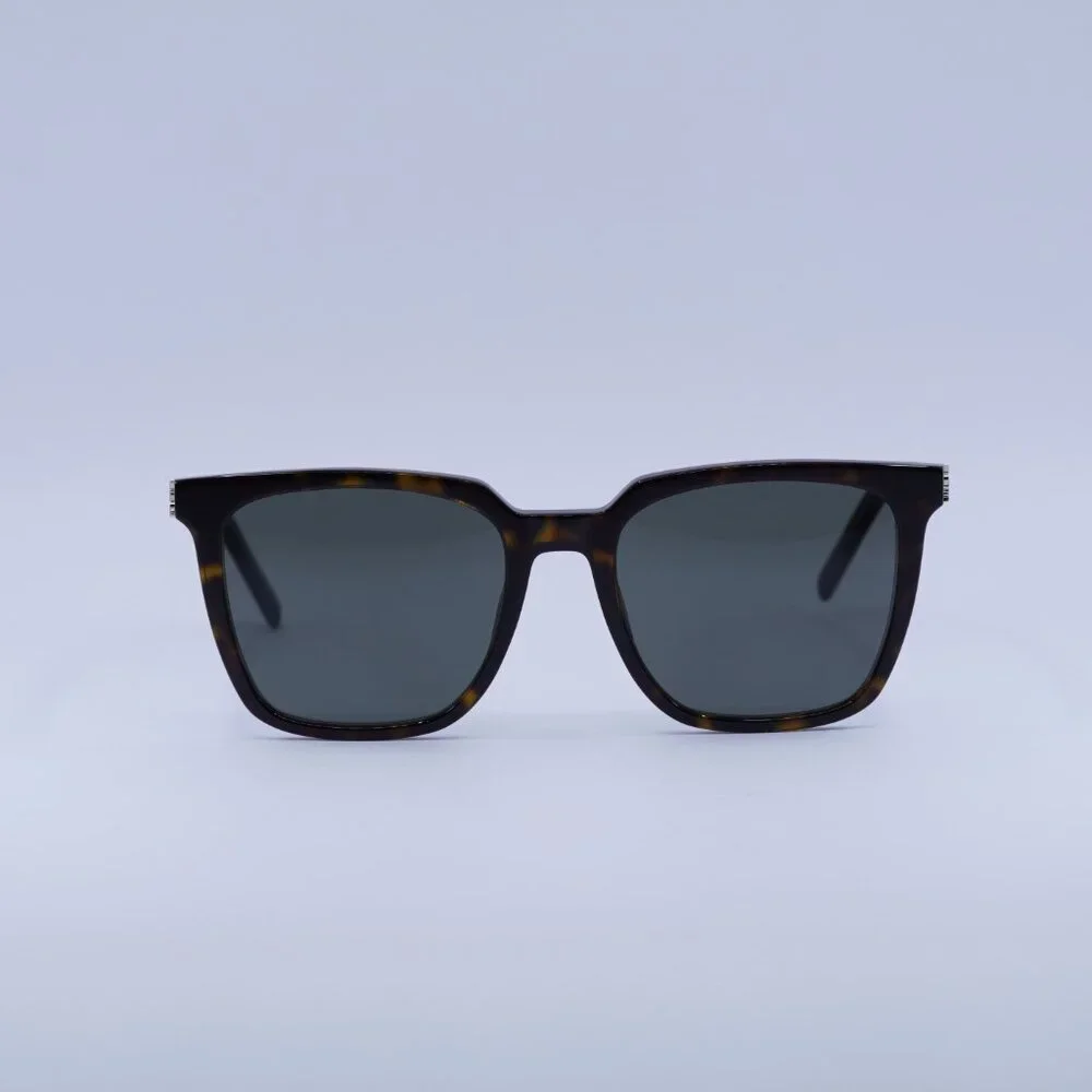 🕶️ New Saint Laurent SLM146 002 Sunglasses - Havana Frame, Grey Lenses - Picture 3 of 11